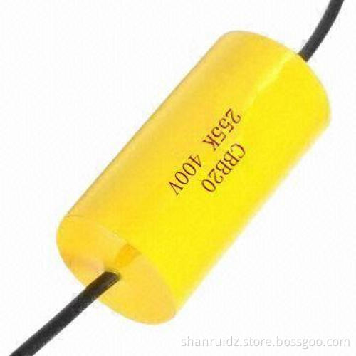 Metallized Polypropylene Film Capacitor, Axia Shape for PVC Wire with Epoxy Resin